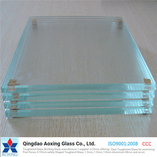 Flat Toughened/Tempered/Float Low Iron/Super/Ultra Clear Glass for Window with Ce