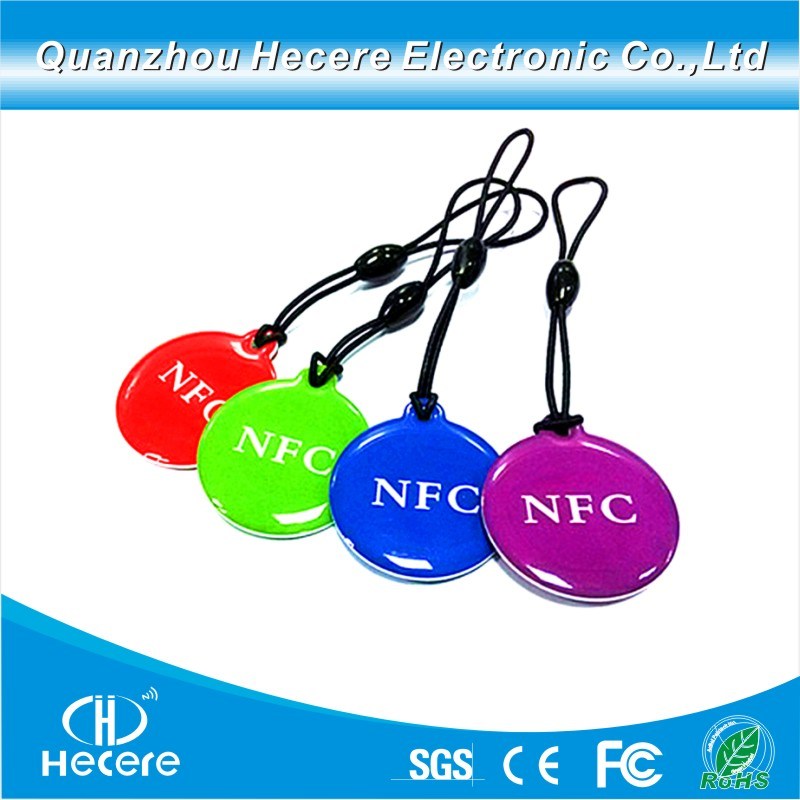 Customized Crystal Shaped 13.56MHz Ntag213 NFC Epoxy Smart Tag