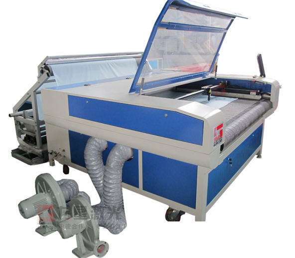 Dongguan Glc-1610TF Auto Feed Rooling Fabric Laser Engraver