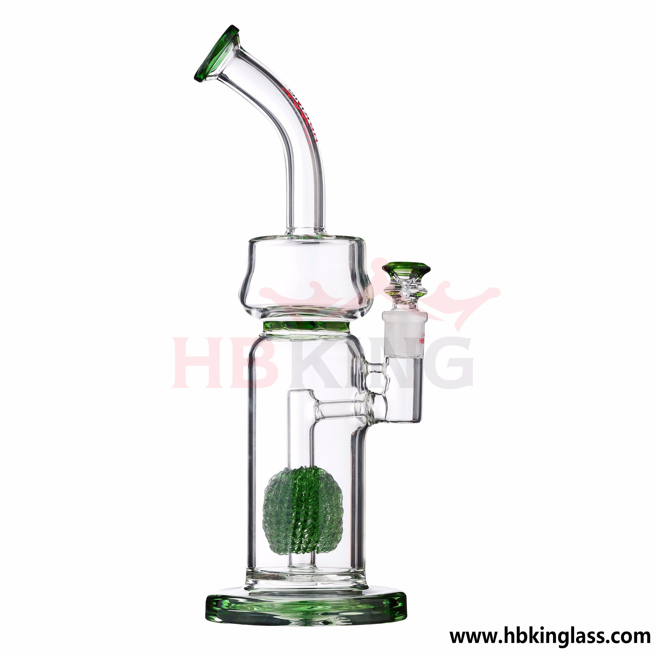 Hbking Factory Crystal Ball Perc to Turbine Perc Glass Water Pipe