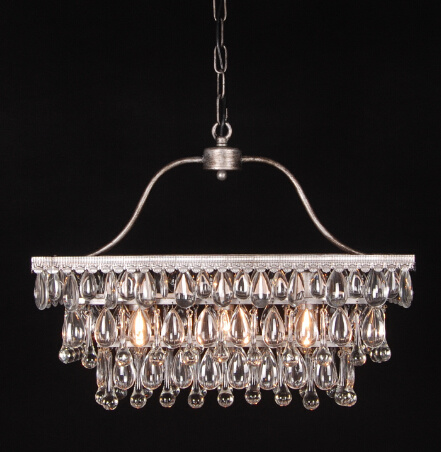 Low-Key Simplicity Clear Table Crystal Pendant Lamp (GD1090-3)