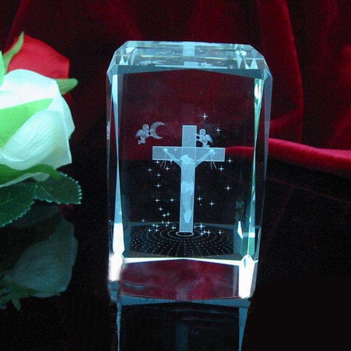 Crystal Gifts with Laser Cross Inside