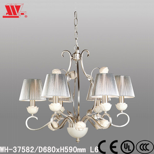 New Designed Chandelier with Fabric Shades Wh-37582