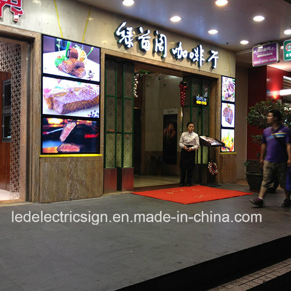 New Hot Sales Exterior Wall Mounted Store Front Signs with Shop Front Sign Poster Frame LED Menu