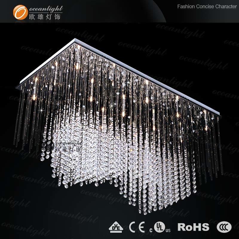LED Crystal Chandelier Pendant Lighting (OM940 L80 W40 H10cm)