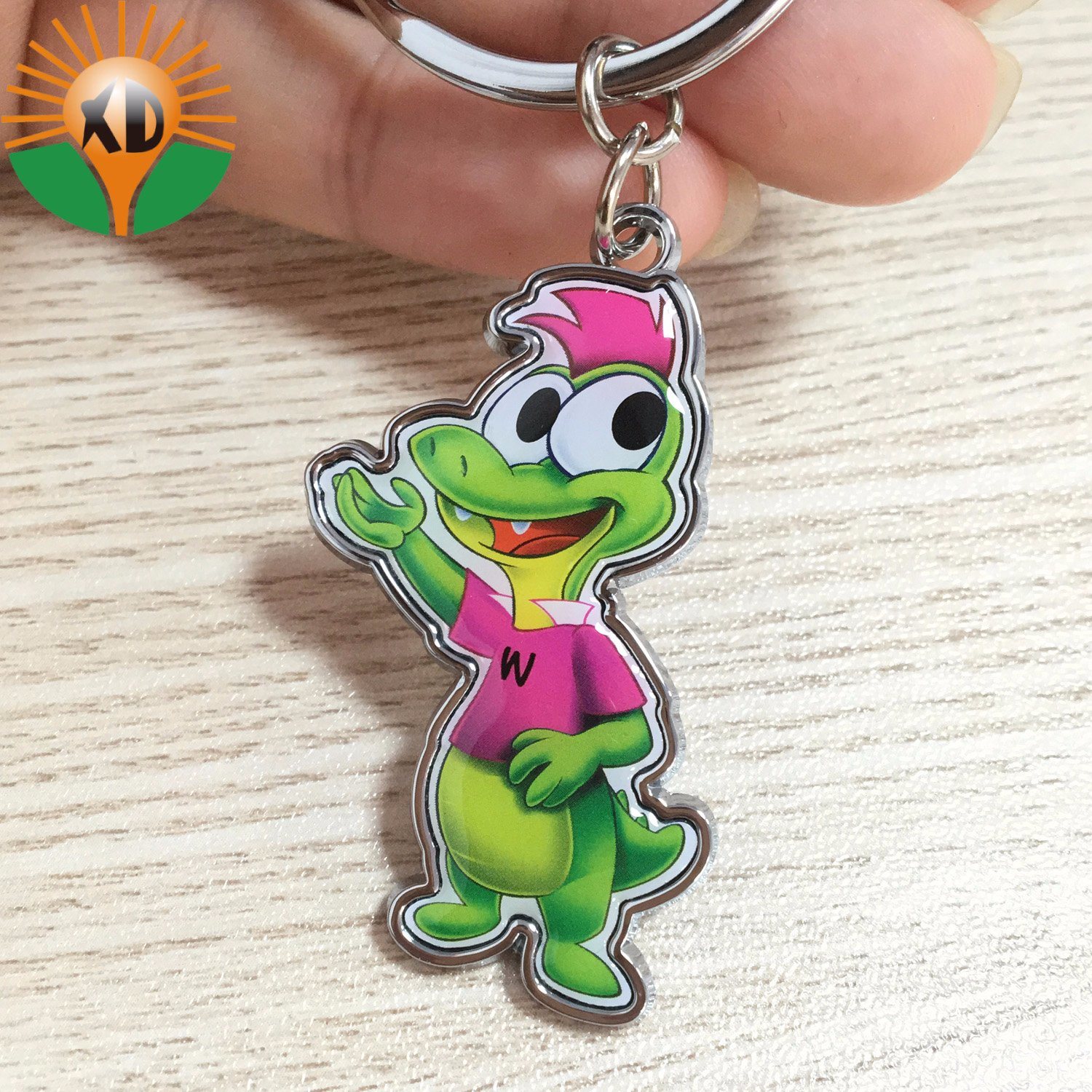 Wholesale Cheap Metal Customized Key Chain with Key Ring
