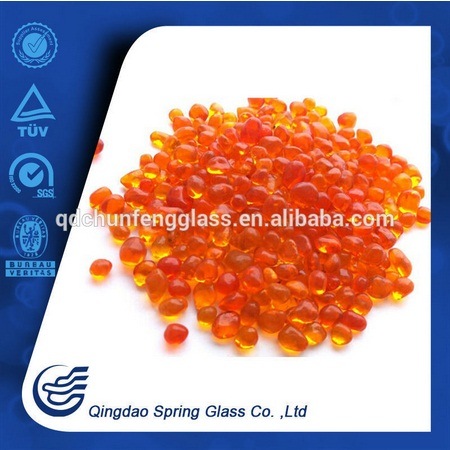 Orange Glass Beads for Decorative