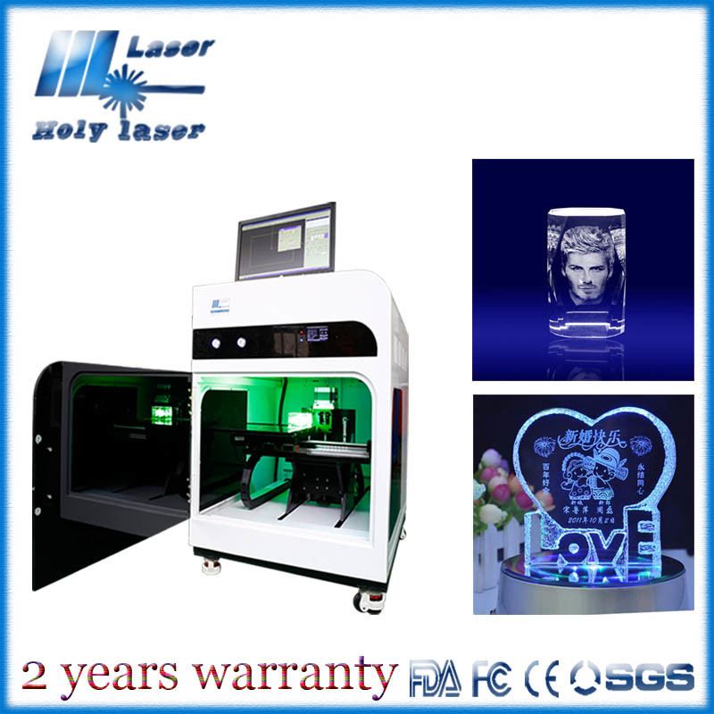 3D Laser Engraving Machine for Crystal Glass Acrylic Hsgp-4kb