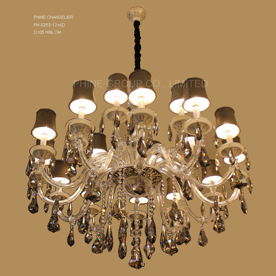 Chandelier Light with Crystal Decoration 18 Arms