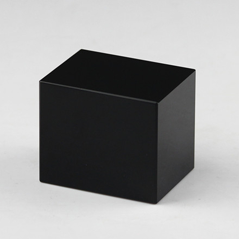 Black High Quality K9 Crystal Cube Block for Artwork Base