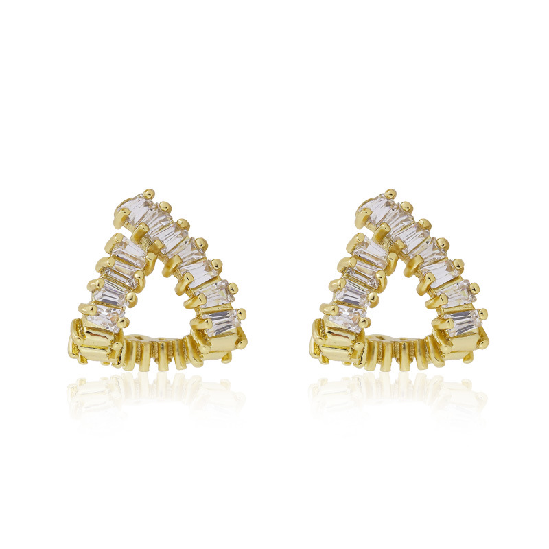 Women Gold Plated Small Earrings Stud Samples