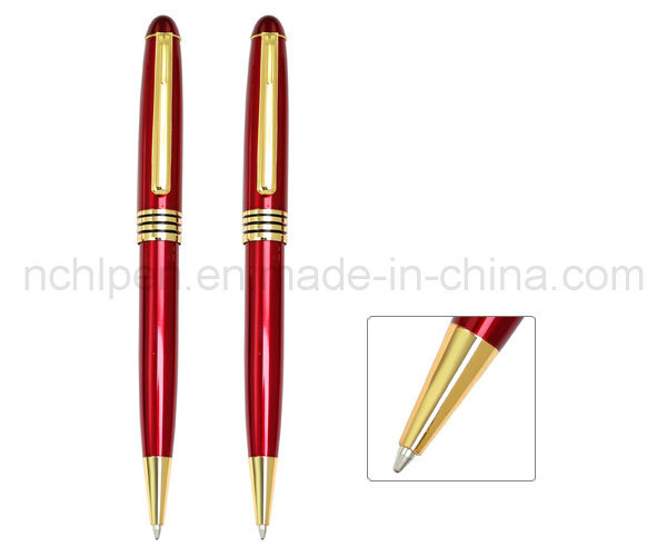 Fashion Red Color Metal Pen for Customers Gift