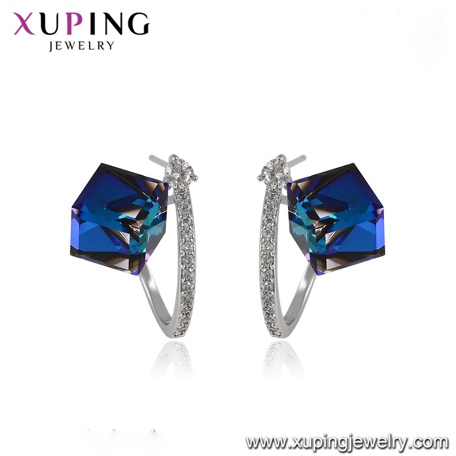 Xuping Fashionable Hot Sale Jewellry, Crystals From Swarovski Gold Earrings