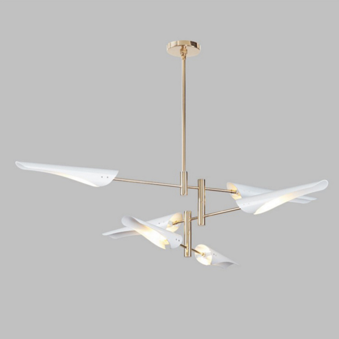 The Latest Design Post Modern White Pendant Lighting Fixtures Chandelier Lamp Light for Living Room