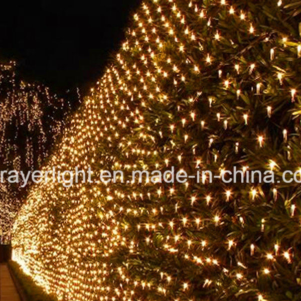 Warm White Color LED Net Light Christmas Decorations