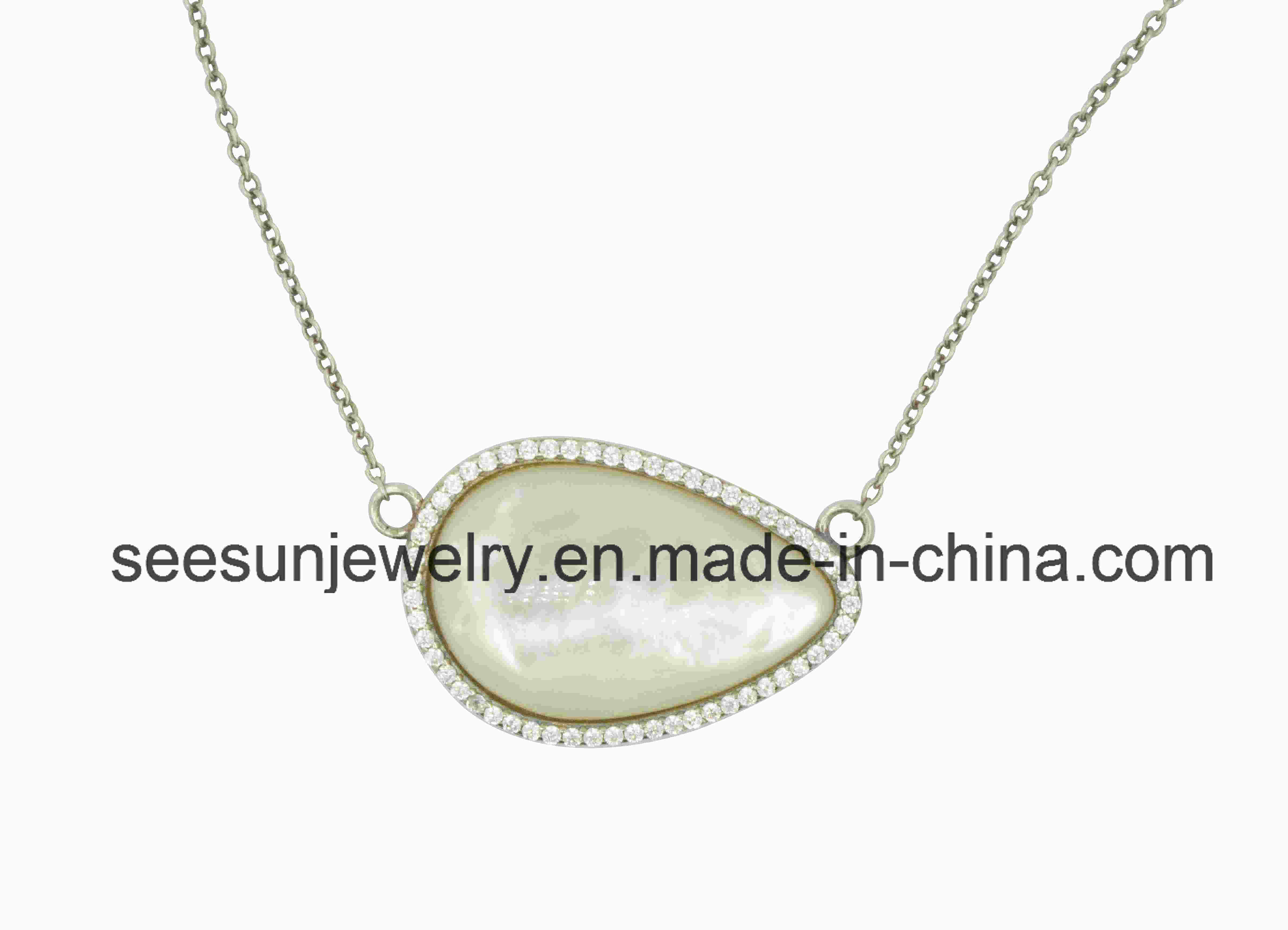 Fashion 925 Silver Jewelry Necklace with Shell for Women