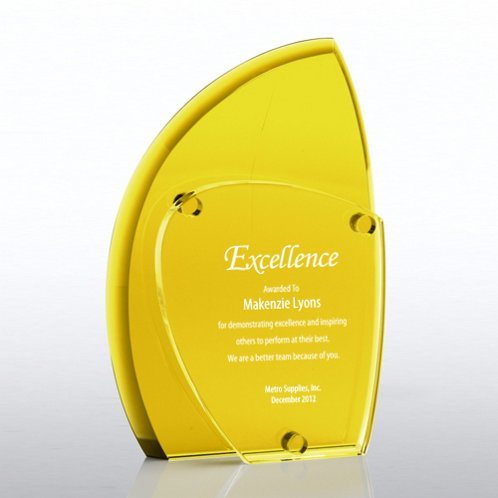 Yellow Eclipse Crystal Award (#78208)