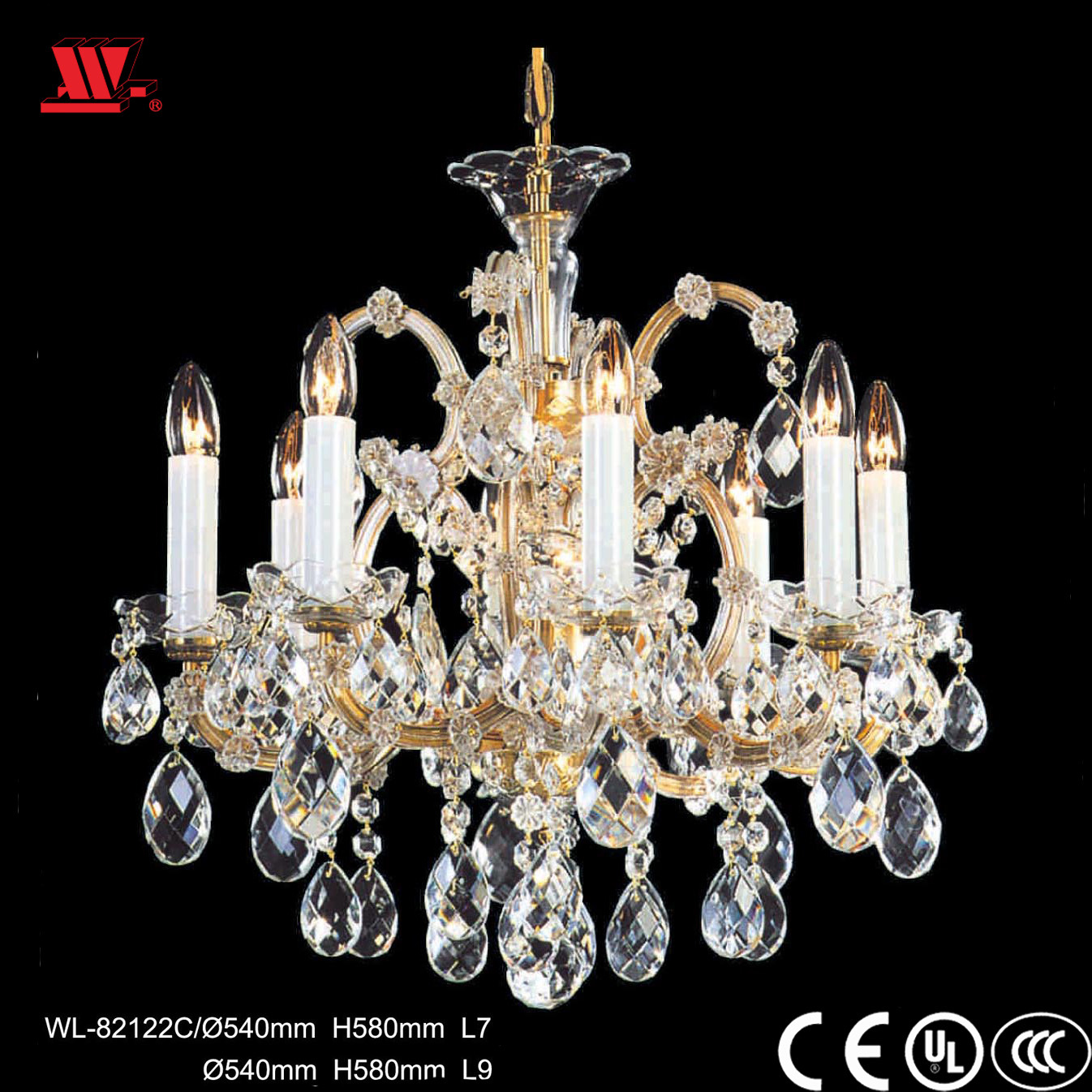 Traditional Crystal Chandelier Wl-82122c