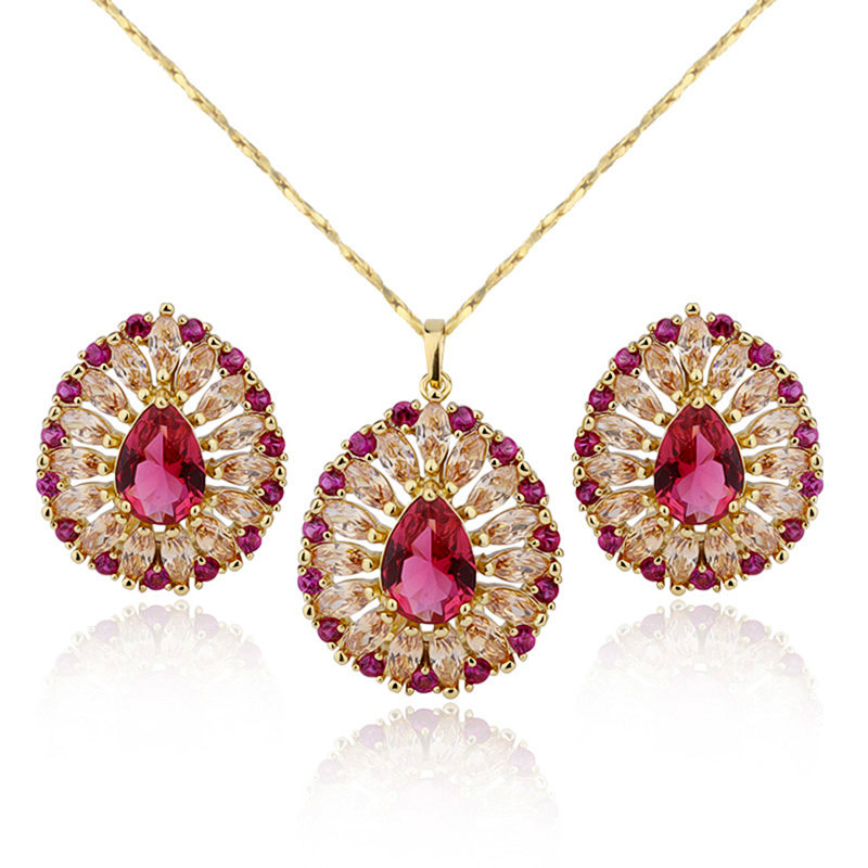 Popular Gold Plated Brazilian Perfect Jewelry Set Designers in China