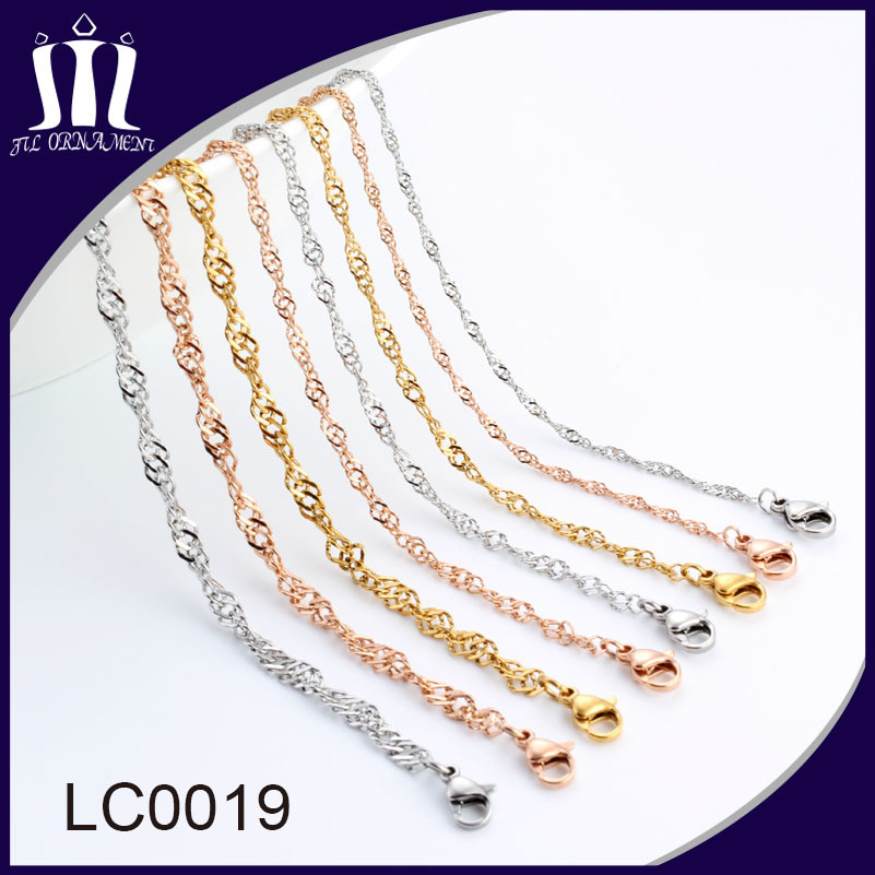 Wholesale Bulk Stainless Steel Wave Jewelry Chain