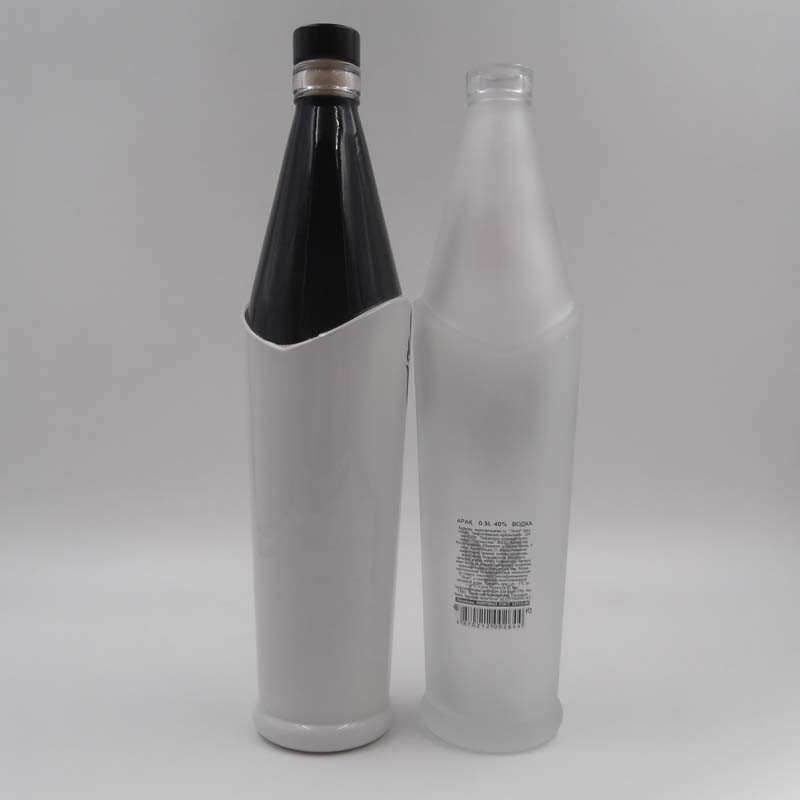 Custom Glass Wine Bottle with Screw Cap for Vodka, Alchohol