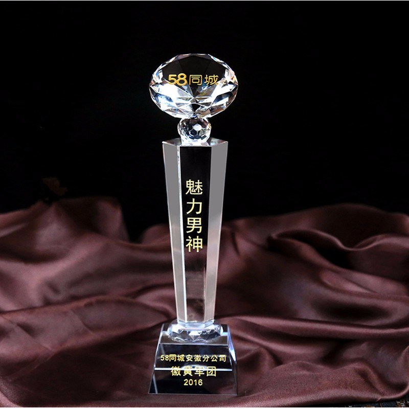 K9 Crystal Trophy Encourage Souvenirs Awards Gifts Customized Words