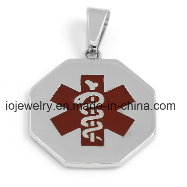 Custom Medical Alert Jewelry 316 Stainless Steel Pendant