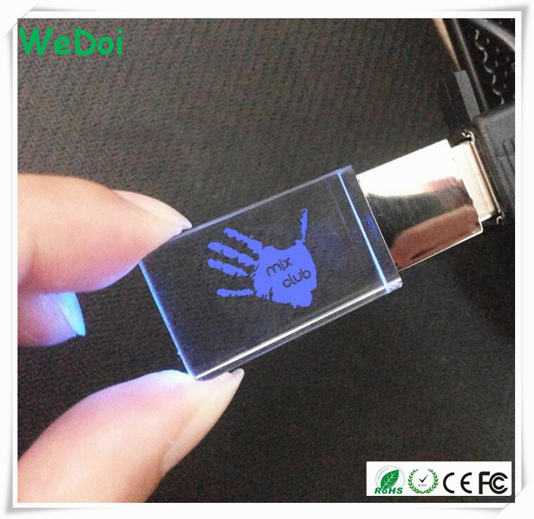 Hot Selling Crystal USB Flash Drive with 1 Year Warranty (WY-D25)