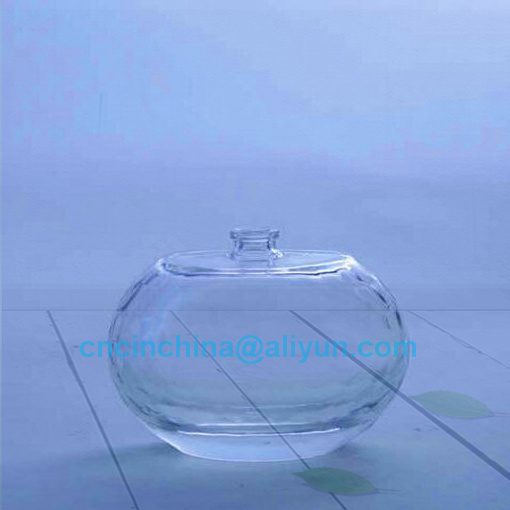 Round Perfume Glass Bottle with Relief Printing 100ml