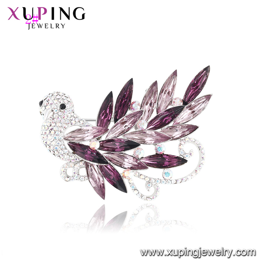 Xuping Elegant Exquisite Bulk Bird Brooch Made with Crystals From Swarovski