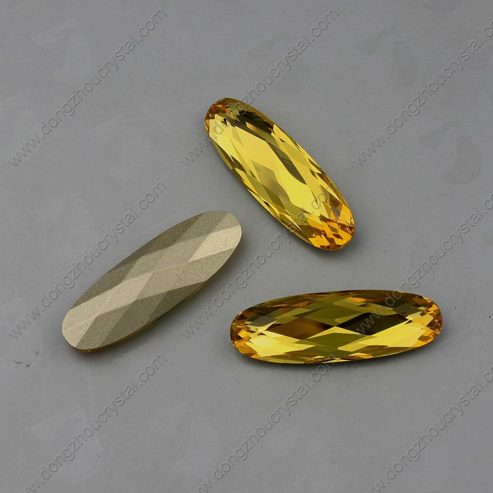 Yellow Strass Stones Jewelry Beads