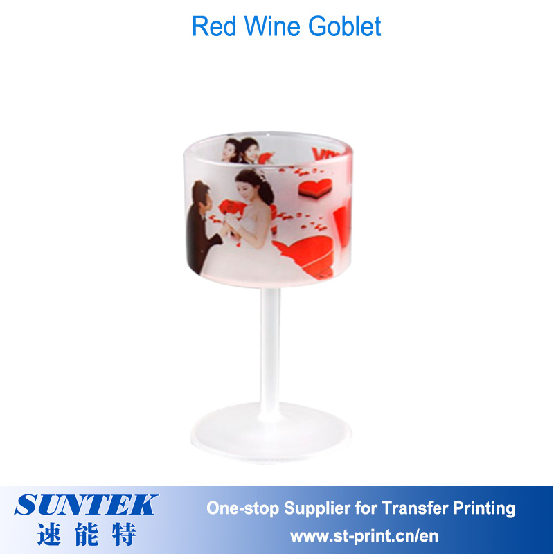 Sublimation Blank Matt Glass Red Wine Goblet