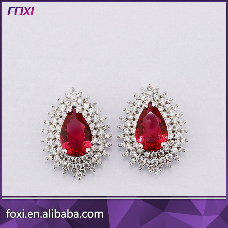 Fashion Jewelry Platinum Plated Drop Earring