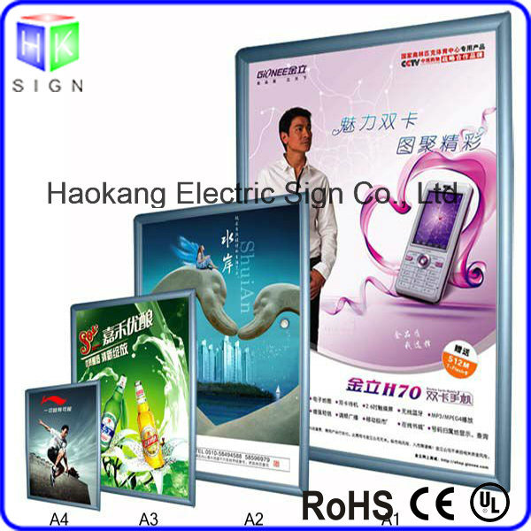 Light Box Sign for Advertising Display with Aluminum Picture Frame