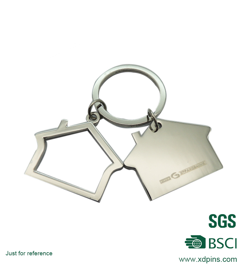 Hot Sell Round Zinc Alloy Keychains Made in China