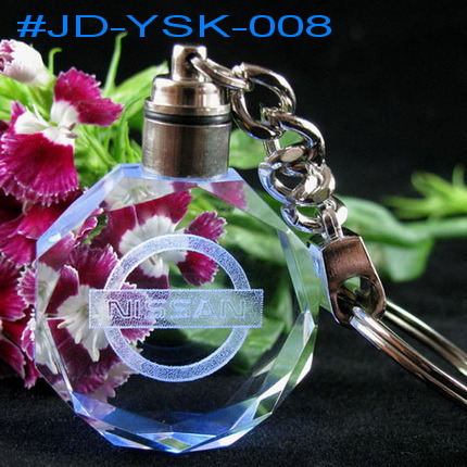 LED Crystal Inner Laser Key Chain (JD-YSK-008)