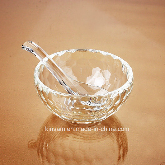 Fashion Crystal Glass Rice Bowl Craft for Tableware