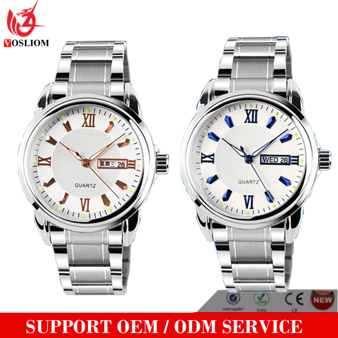 Yxl-558 New Fashion Women Men Quartz Stainless Steel Watch Couple Wrist Watches Luxury Brand Lovers Watches