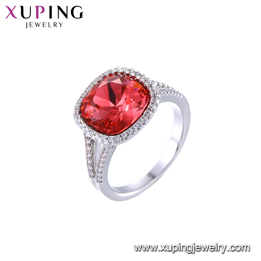 Xuping Special Designs Crystals From Swarovski Platinum Plated Fashion Ladies Ring