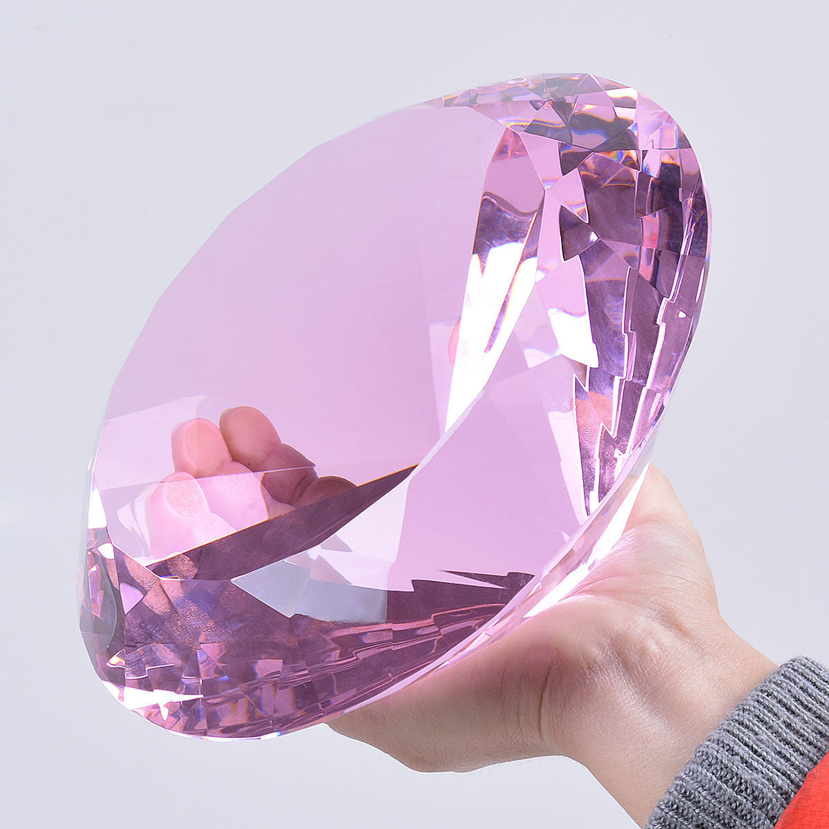 Pink 200mm Crystal Big Wedding Gifts