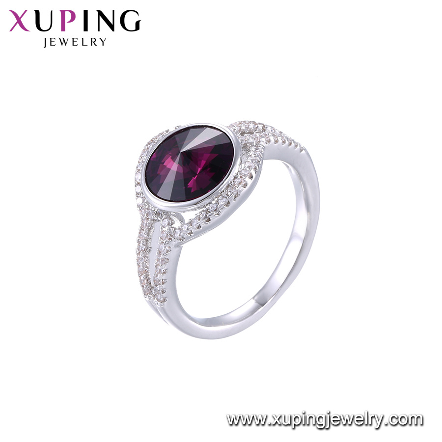 Xuping Fashion Jewelry Crystals From Swarovski One Big Crystals Costume Jewelry Ruby Ring