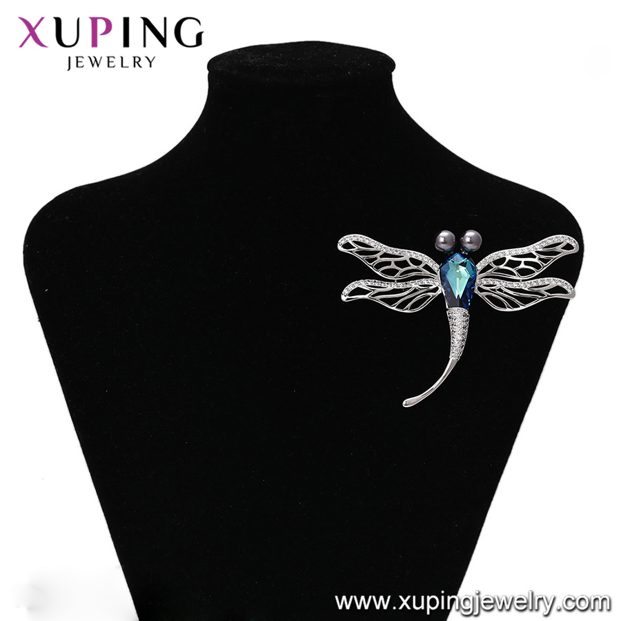 Xuping New Design Fashion Alloy Animal Shaped Crystals From Swarovski Brooch for Festival Collection