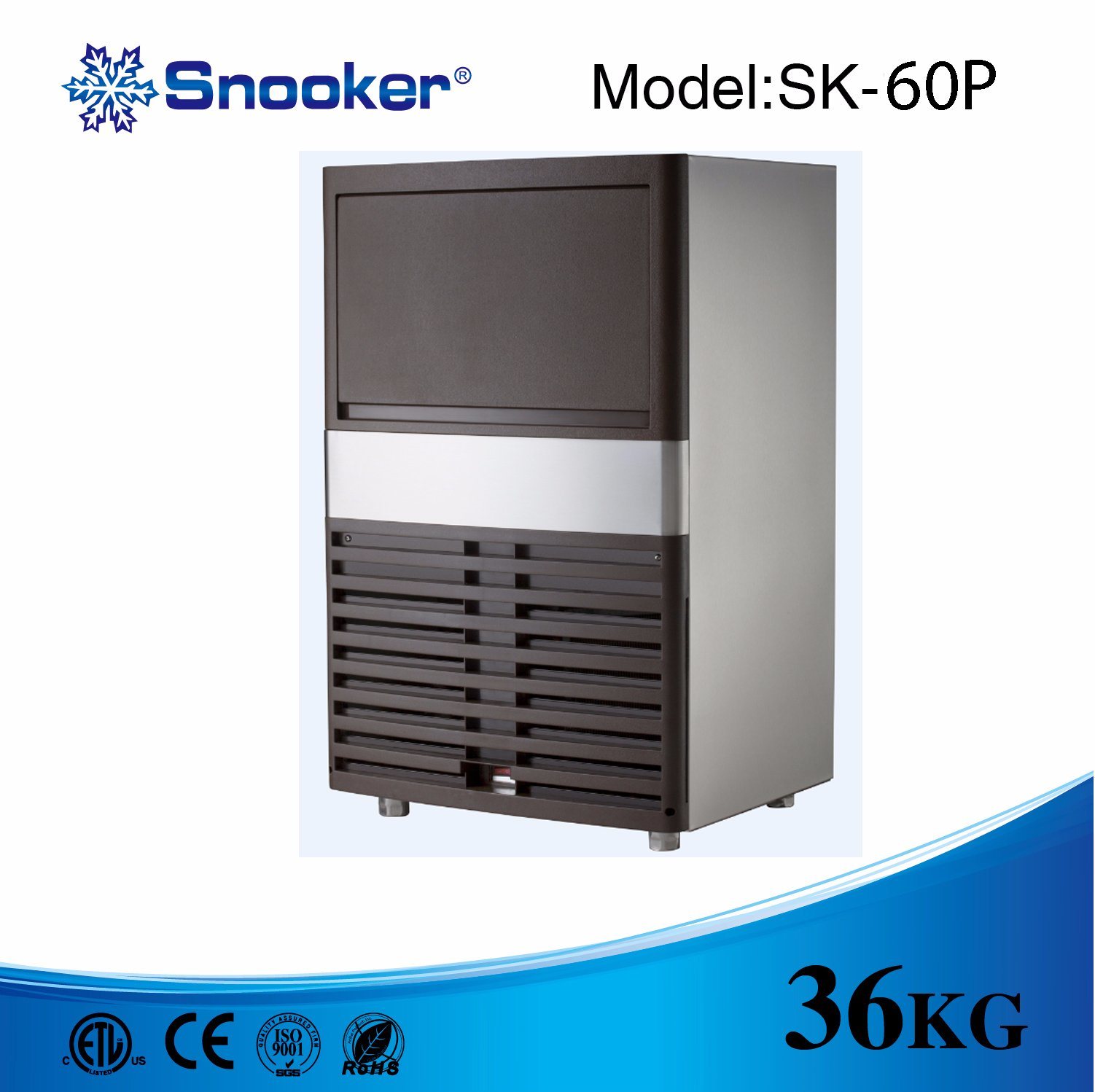Snooker Sk60p Business Use Integral 26kg/ 24 Production Ice Machine