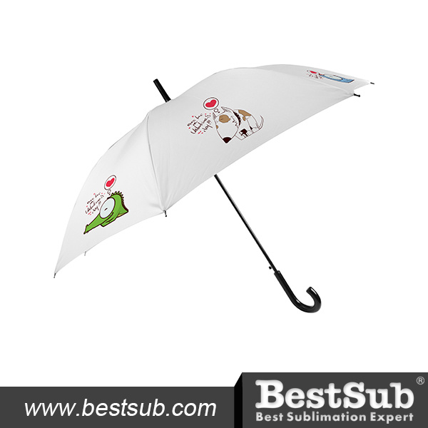 23-Inch White Promotional Umbrella (STUM23W)