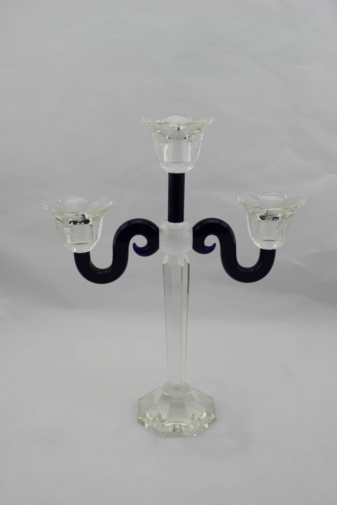Crystal Candle Holder with 3 Posts (KLS120718-6C)