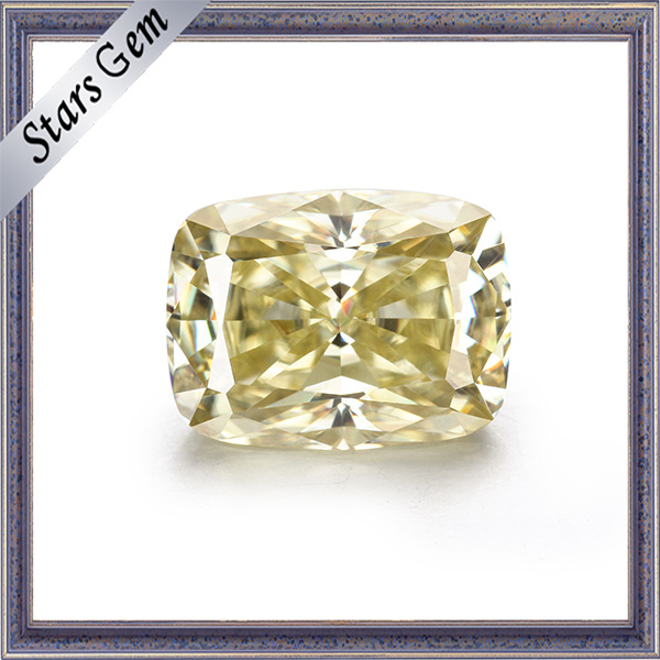 Hot Sale Light Yellow Moissanite Stone for Wedding Jewelry