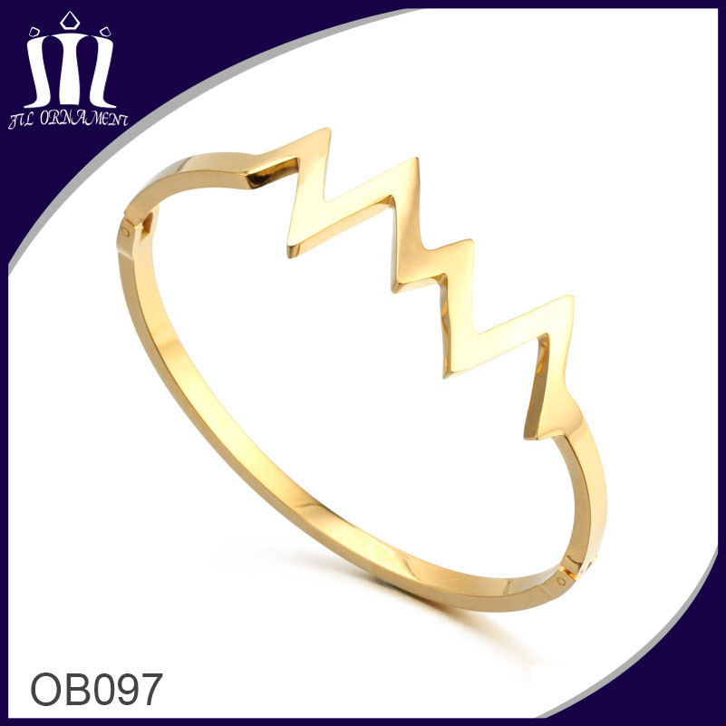 Cut out Crown Wire Bracelet Ob097