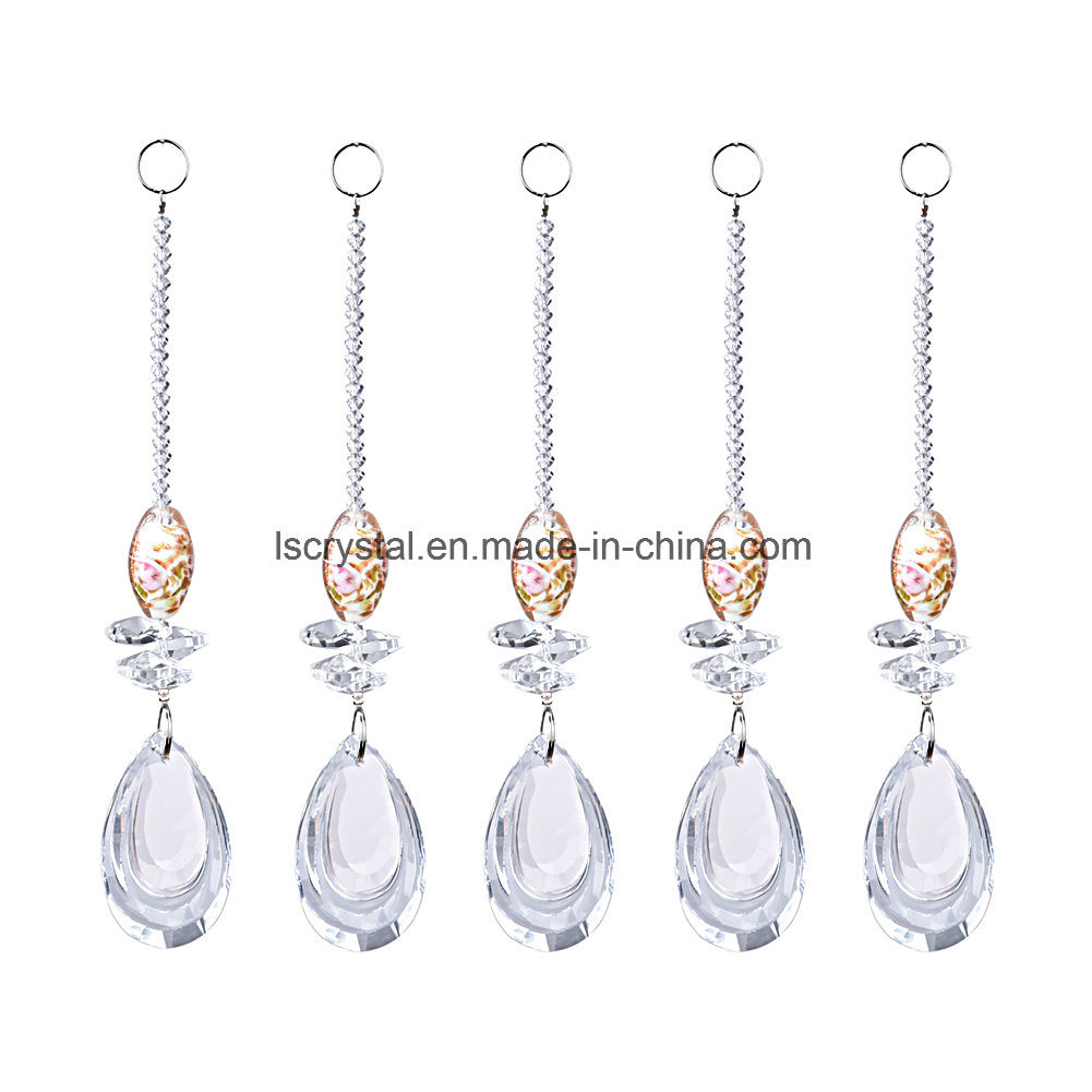 Crystal Drops for Chandeliers Party Supply Chain Glass Garland Strand for Wedding