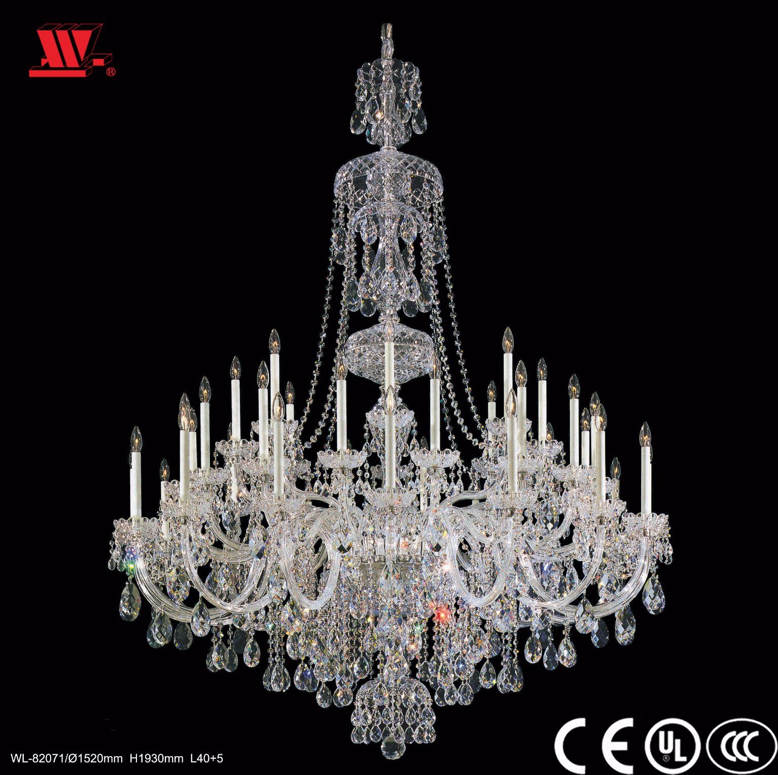 Decorative Glass Crystal Chandelier Lighting Wl-82071