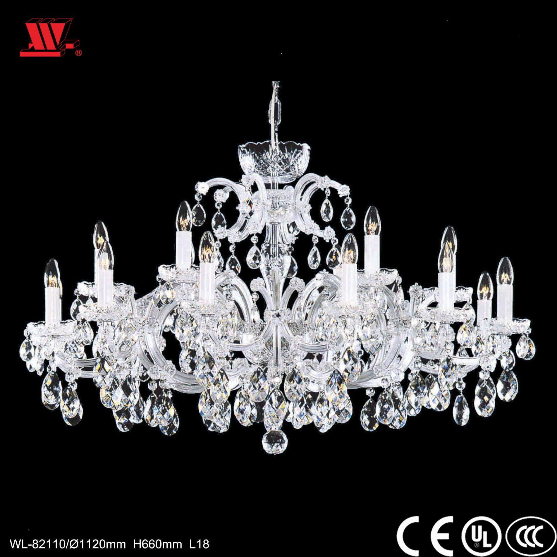 Crystal Chandelier with Glass Chains Wl-82110